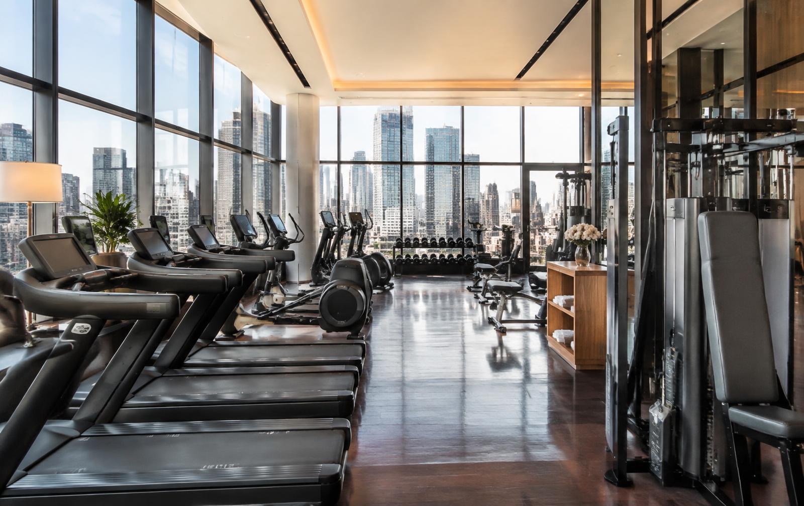 The Peninsula New York fitness centre interior